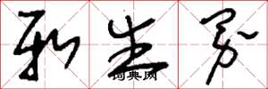 刘少英新生界草书怎么写