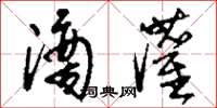 刘少英滴灌草书怎么写