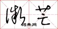 王冬龄微芒草书怎么写