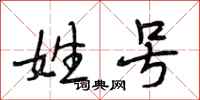 段相林姓号行书怎么写