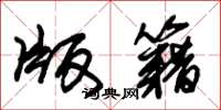 朱锡荣版籍草书怎么写