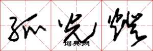 朱锡荣弧光灯草书怎么写