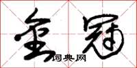 朱锡荣金冠草书怎么写
