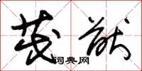 朱锡荣茂猷草书怎么写