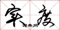 朱锡荣实度草书怎么写