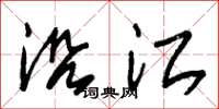朱锡荣沿江草书怎么写