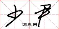 朱锡荣少尹草书怎么写