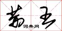 朱锡荣荆王草书怎么写