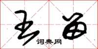 朱锡荣王留草书怎么写