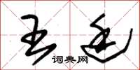 朱锡荣王廷草书怎么写