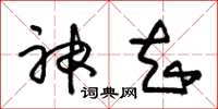 朱锡荣神知草书怎么写