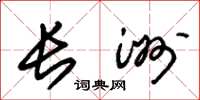 朱锡荣长洲草书怎么写