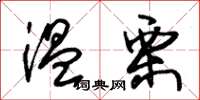 朱锡荣温栗草书怎么写