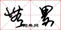 朱锡荣无累草书怎么写