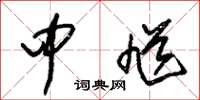 朱锡荣中馗草书怎么写