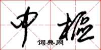 朱锡荣中枢草书怎么写
