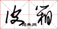 朱锡荣皮箱草书怎么写