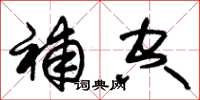 朱锡荣补空草书怎么写