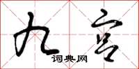 曾庆福九宫草书怎么写