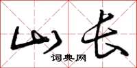 曾庆福山长草书怎么写