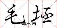 曾庆福毛坯草书怎么写