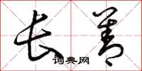 曾庆福长善草书怎么写