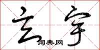 曾庆福玄宇草书怎么写