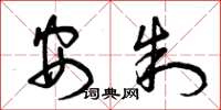 曾庆福安制草书怎么写