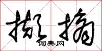 朱锡荣撷摘草书怎么写