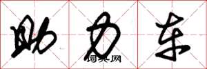 朱锡荣助力车草书怎么写