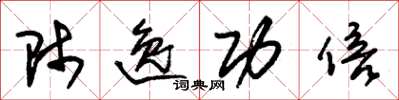 朱锡荣师逸功倍草书怎么写