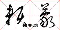 曾庆福赖蒙草书怎么写