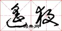 曾庆福遥夜草书怎么写