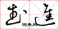 曾庆福武进草书怎么写