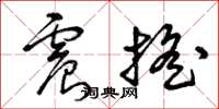 曾庆福震摇草书怎么写