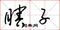 梁锦英瞎子草书怎么写