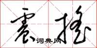 梁锦英震摇草书怎么写