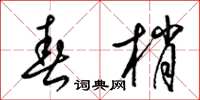 梁锦英春梢草书怎么写