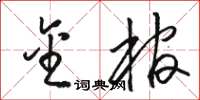 骆恒光金棺草书怎么写