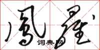 骆恒光凤罗草书怎么写