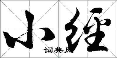 胡问遂小经行书怎么写