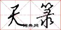 钱沛云天箓行书怎么写