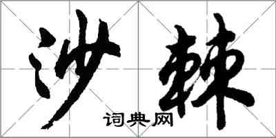 胡问遂沙棘行书怎么写