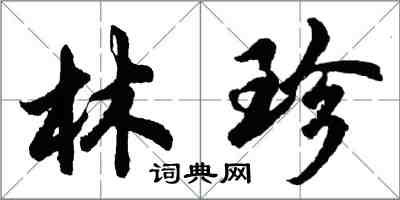 胡问遂林珍行书怎么写