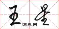 骆恒光王星行书怎么写