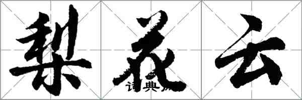 胡问遂梨花云行书怎么写