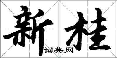 胡问遂新桂行书怎么写