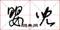 王冬龄婴儿草书怎么写