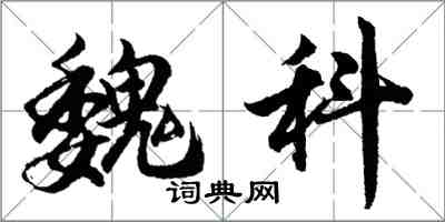 胡问遂魏科行书怎么写
