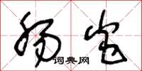 王冬龄肠炎草书怎么写
